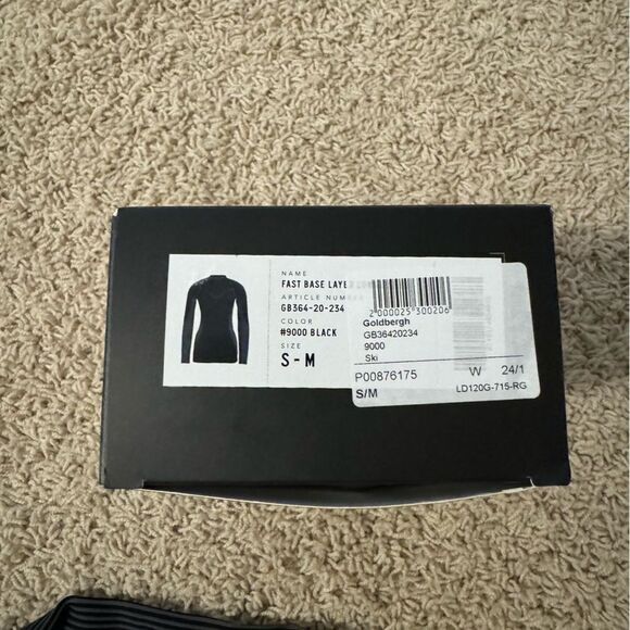 Goldbergh Fast Base Layer Thermal Long Sleeve Top NWT Small / Medium Black - Picture 2 of 5